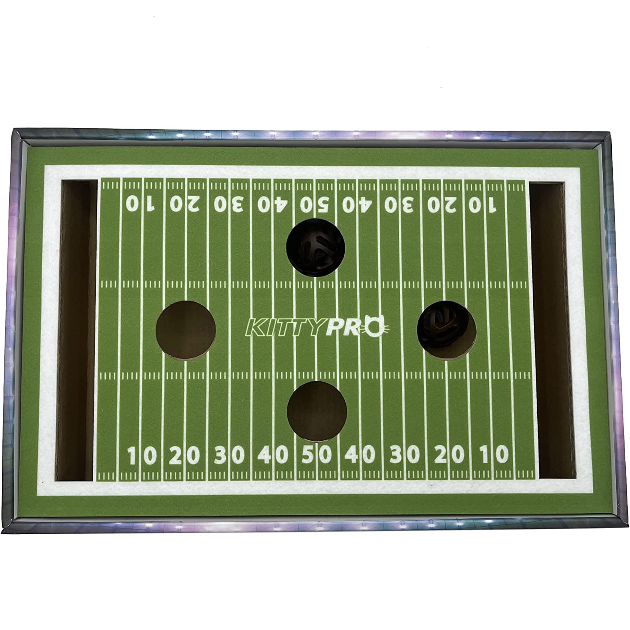 Pets First NCAA Cat Scratcher Box Football Field Designed Cat Scratcher & Lounge