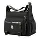 thumbnail image 2 of Bolso bandolera para hombre, bandolera ajustable, informal, con múltiples bolsillos. Negro, 2 of 9