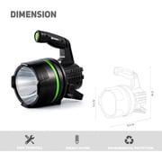 Brinkmann LED 4 D Spotlight Black Flashlight High/Low/Off Function 827-1205-0