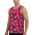 thumbnail image 2 of Xecao Orchids Flowers Men's Tank Top Workout Quick Dry Sleeveless Gym Jogging Muscle Shirts Summer Swim Beach Tops, 2 of 9