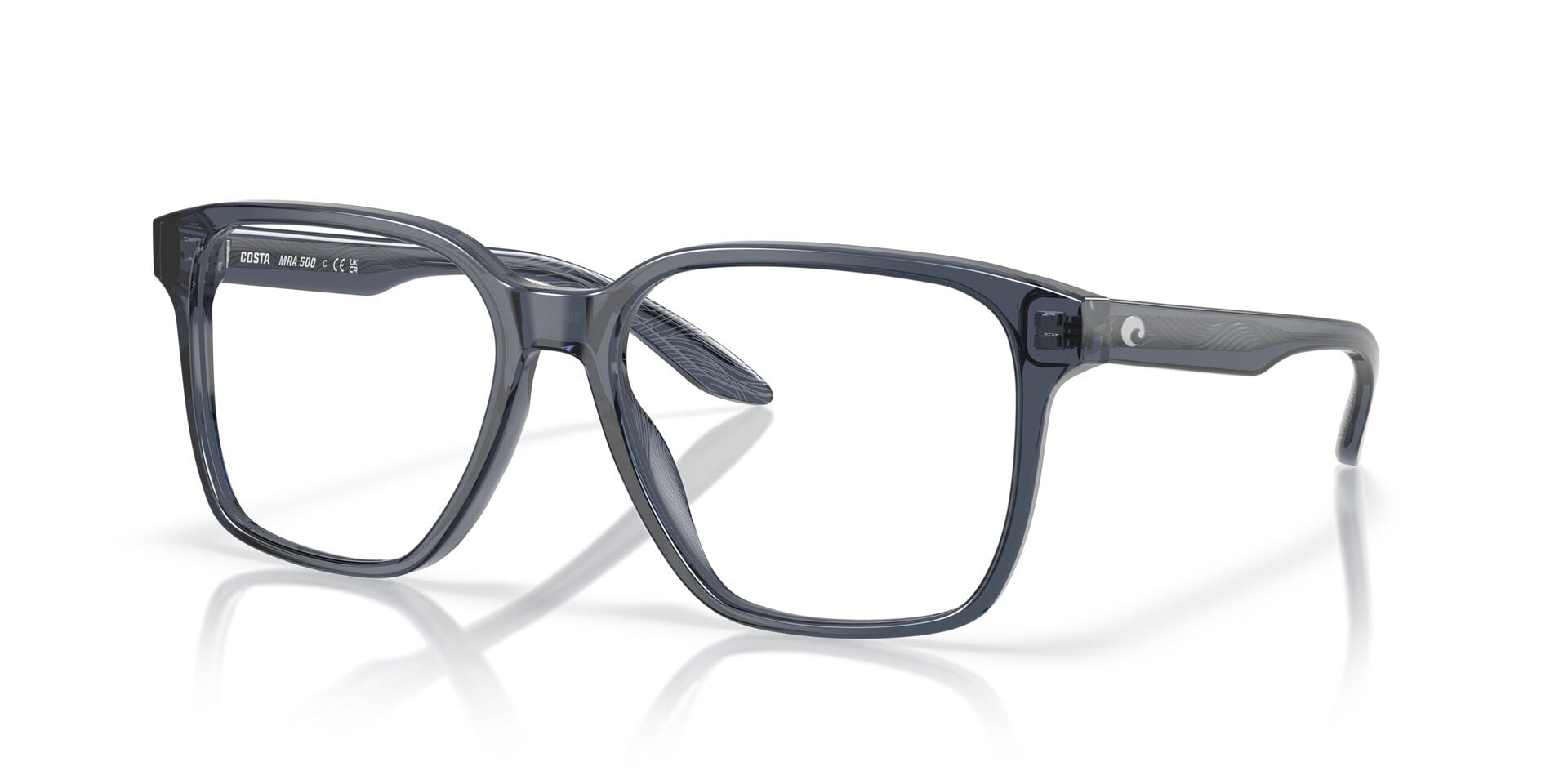 Costa Del Mar MRA 500 Eyeglasses, Size 56 Abyss Blue Optical Frames with Demo Lenses