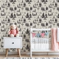thumbnail image 3 of Peel and Stick Wallpaper Encounter Forest Tents Camping Scene Wall Mural 23.6in x 9.8ft Self Adhesive Removable Wall Paper Renter Friendly Wallpaper for Nursery Bedroom Cabinets, 3 of 8