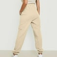 thumbnail image 4 of Jjayotai Joggers for Women, Loose Fit High Waisted Lounge Pants, Baggy Athletic Sweatpants, Plus Size Trousers Pant with Pocket Beige S, 4 of 8