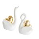 thumbnail image 4 of 2 figuras de cisne de cerámica para decoración de pareja, adorno para sala de estar. Blanco, 4 of 9