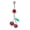 6, variant on Red Cherry Green Leaf Zirconia Glitter Belly Button Ring Body Piercing Jewelry-6