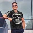 thumbnail image 4 of Fotbe Magician Hat Skull Camiseta Polo de Golf para Hombre con Estampado – Camisa Deportiva Transpirable con Cuello Abotonado-X-Large, 4 of 6