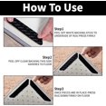 thumbnail image 3 of 16Pcs Rug Carpet Non Slip Grippers, Reusable Rug Gripper for Hardwood Floors, Rug Anti Slip Grips, Keep Corners Flat, Removable(Black), 3 of 6