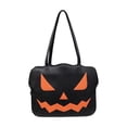 thumbnail image 2 of Fmbmuo Halloween Tote Bags for Women, Pumpkin Print Ladies Handbags, Novelty Spooky Cute Shoulder Handbag Gift, 2 of 6
