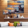 thumbnail image 3 of Fantastic Sandy Shore au Coucher du Soleil - Impression sur Toile, 3 of 4