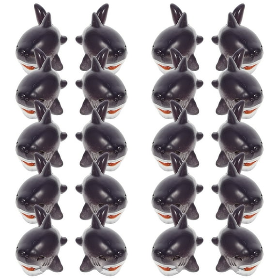 20 Pcs Miniature Shark Childrens Toys Tiny Animals Figures Ocean Decor Landscape Supplies Lovely