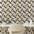 thumbnail image 2 of Ambesonne Leopard Print Peel & Stick Wallpaper for Home, Animal Spots Wild Art, 13"x72", Cocoa Camel and Violet, 2 of 5
