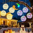thumbnail image 1 of Bolas de Luces Navideñas Fairdeer Paquete de 8 para Exterior con Control Remoto, 1 of 7