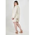 thumbnail image 3 of Set de lino camisa y short Roman Fashion /Tallas Extras, 9103 (Arena) beige 42, 3 of 7