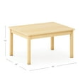 thumbnail image 5 of Guidecraft EdQ Toddler Table - Natural: Rectangular Kids Activity Table, 24" x 30", 16" Height | Wooden Toddler Desk for Playroom, Preschool, Daycare, 5 of 5