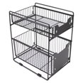 thumbnail image 2 of Étagère de Rangement sous Évier, 2 Niveaux Multi-Usages Détachable pour Cuisines, 2 of 8