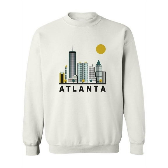 Atlanta City Colorful Drawing Sweatshirt Women -Image by Shutterstock, Female x-Large