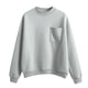 thumbnail image 4 of HongQid Women's Long Sleeve Crewneck Sweatshirt Casual Solid Color Pullover Cropped Tops, 4 of 4