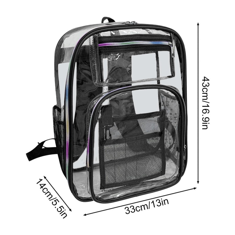 clear mini backpack walmart VOAVEKE Clear Backpack,School Supplies, Transparent Backpack, Transparent  Mini Backpack Beach Bag Backpack Transparent Jelly Bag