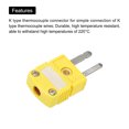 thumbnail image 4 of K Type Thermocouple Wire Connectors Male Plug Adapter High Temperature 220°C(428°F) Yellow, 4 of 6