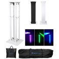 thumbnail image 2 of (2) Rockville Totem Style Speaker Stands+Black+White Scrims+Facade+Par Lights, 2 of 10
