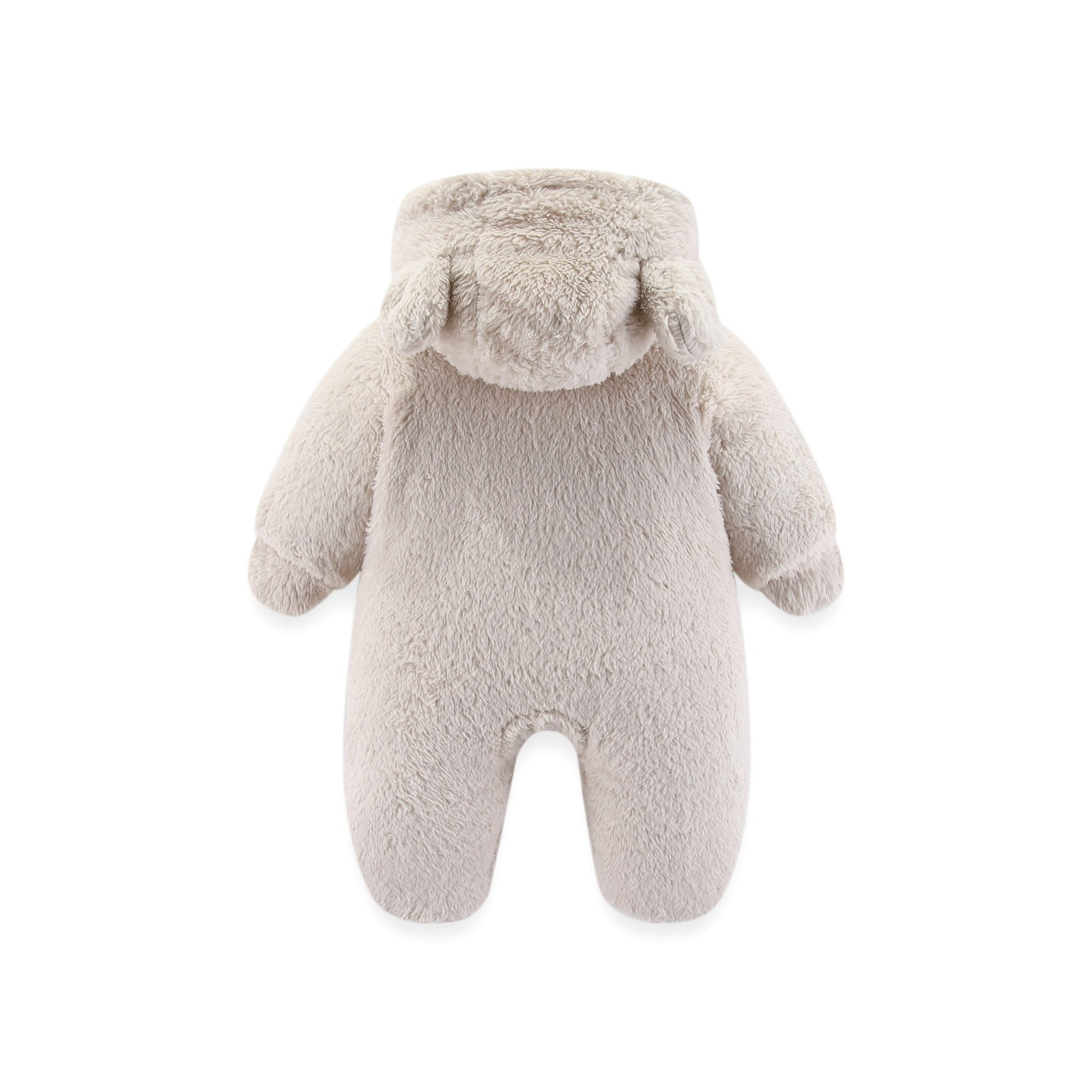 Sopiago Toddler Girl Snowsuit Baby Girl Coat Baby Bear Onesie Outfit Suit Girls Boys Fleece Jumpsuit Romper Hooded Winter Clothes White,6-9 Months