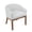 Black, variant on IVV Accent Barrel Chair, Modern Upholstered Linen Armchair with Solid Wood Legs, Cozy Leisure Chair for Living Room, Bedroom, Reading Nook (Black)
