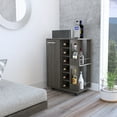 thumbnail image 6 of Newboti Furniture Tennessee Bar Cart, One Cabinet With Division, Six Cubbies For Liquor, Two Shelves 48958, 6 of 10