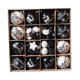 thumbnail image 5 of 52x Adornos de bolas navideñas, Decoración colgante navideña, Adorno navideño, Negro, 5 of 9