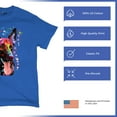 thumbnail image 4 of Tee Hunt Dean Russo German Shepherd T-Shirt Colorful Dog Best Friend Men's Tee, Blue, 4X-Large, 4 of 5