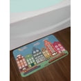 thumbnail image 2 of Amsterdam Bath Mat, Urban Cityscape Colorful European Houses and Ships in the Capital of Netherlands, Plush Bathroom Decor Mat with Non Slip Backing, 29.5" X 17.5", Multicolor, by Ambesonne, 2 of 2
