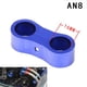 thumbnail image 1 of An4 An6 An8 An10 Car Refitting Separator Aluminum Alloy Double Hole Tubing Clamp Blue Oil Suction Pump Clamp Universal, 1 of 1