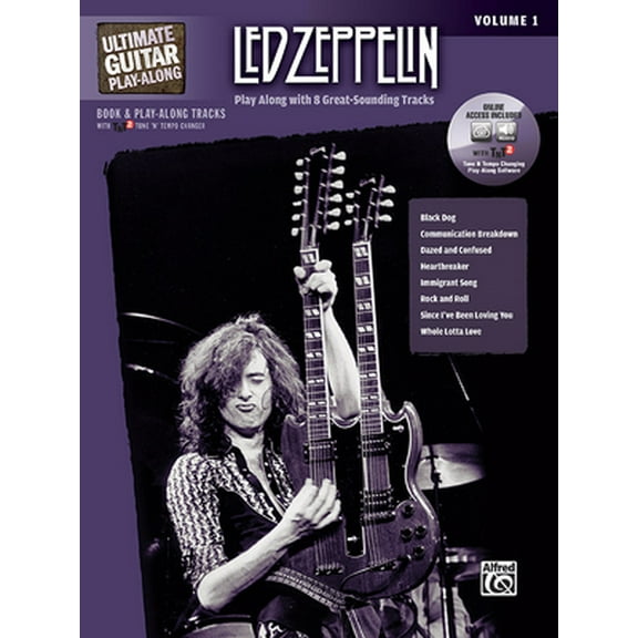 Pre-Owned Ultimate Guitar Play-Along Led Zeppelin, Vol 1: Play Along with 8 Great-Sounding Tracks (Authentic Guitar Tab), Book & Online Audio/Software [With 2 C (Paperback) 0739059467 9780739059463