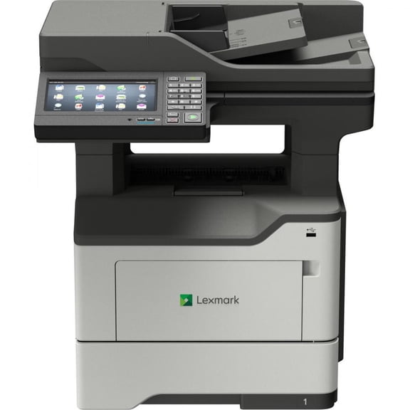 Lexmark MX620 MX622adhe Laser Multifunction Printer-Monochrome-Copier/Fax/Scanner-50 ppm Mono Print-1200x1200 Print-Automatic Duplex Print-175000 Pages Monthly-650 sheets Input-Color Scanner-1200 O...