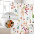 thumbnail image 4 of Shower Curtain Hooks Oranges Fruit Print Round Clear Crystal Glass Rust Proof Stainless Steel Hook Art Decorative 1 Pack, 4 of 4