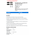 thumbnail image 2 of Rear Brake Pad Set - Compatible with 1995 Eagle Talon AWD, 2 of 2