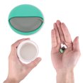 thumbnail image 4 of Unique Bargains 1 Pc Pill Case 1 Grid Round Rotating Pill Box Blue, 4 of 6