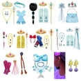 thumbnail image 2 of Encanto Frozen Elsa Anna Niñas Princesa Accesorios Niños Varita mágica Corona Cosplay Jasmine Snow White Tiara Guantes Suministros para fiestas Gao Jinjia LED, 2 of 2