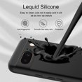 thumbnail image 3 of Designed for Google Pixel 8a Case, Slim Liquid Silicone for Women Men with Scratch-Resistant Microfiber Lining Shockproof Soft Silicone Protective Phone Case for Google Pixel 8a (Black), 3 of 16
