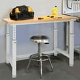 thumbnail image 6 of Seville Classics UltraHD® Height Adjustable 4-Foot Heavy-Duty Wood Top Workbench, 48" W x 24" D x (28" to 41.5" H), Granite, 6 of 8