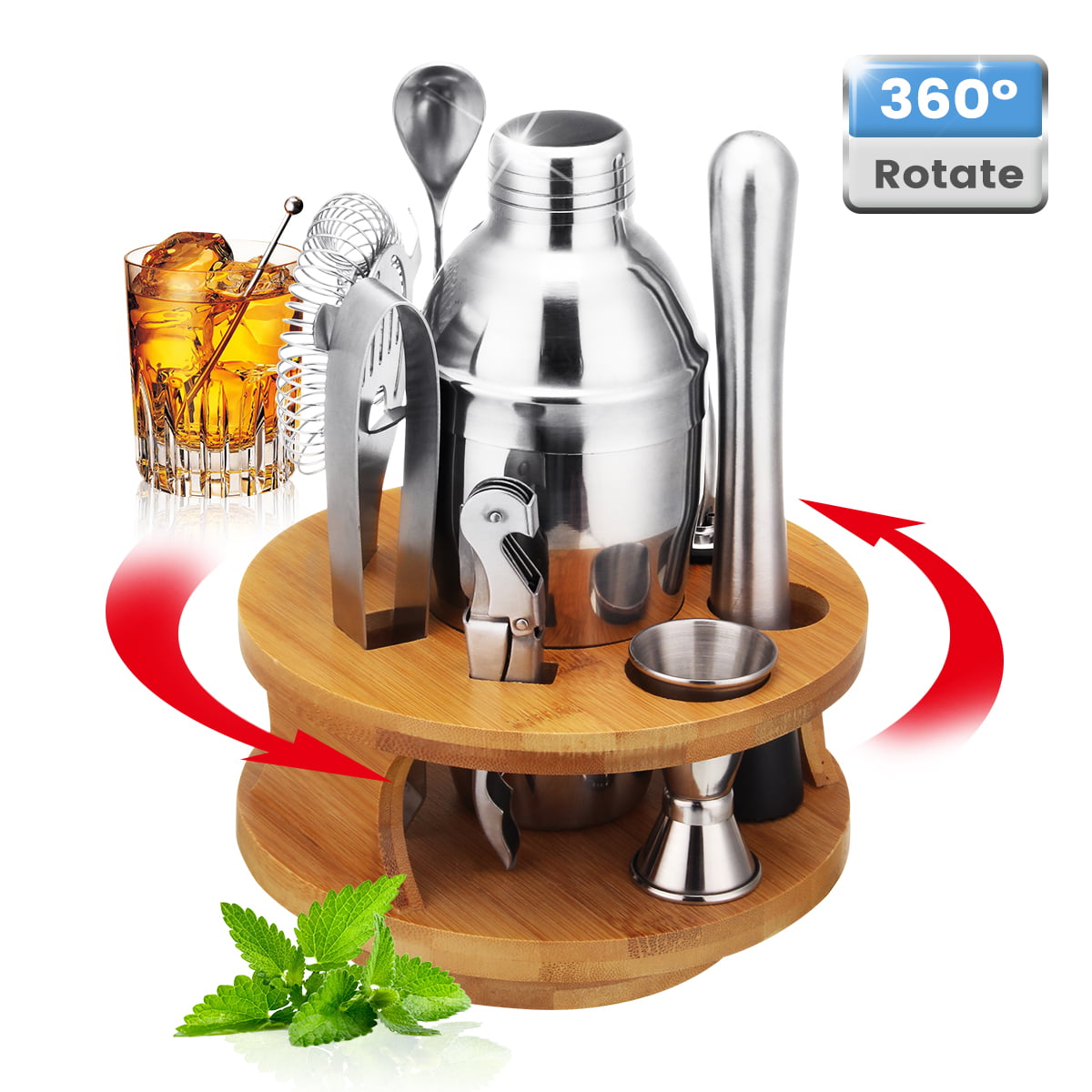 Bear Cocktail Shaker Mixer with Built In Strainer Cocktail Gift 26 