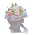 thumbnail image 1 of Wedding Bouquet Silk Flower With Pearls Detail Life Like Bride Bouquet for Wedding Ceremony Special Occasion Essential White, 1 of 4