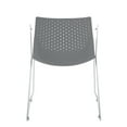 thumbnail image 5 of Matcha Contemporary Chair in Chrome and Grey by LumiSource - Set of 2, 5 of 7