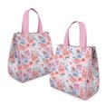 thumbnail image 2 of Pioneer Flower Floral Print Pattern Insulated Lunch Bag for Women & Adults,Large Portable Soft Cooler Lunch Bag,Thermal Food Storage Tote with Pearl Cotton,8.66L,8.75x5.75x9.5 Inch, 2 of 6