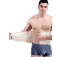 thumbnail image 2 of Corsés de entrenamiento de cintura para hombres con cinturón de sudor de hueso de acero Traje de sauna para fitness Body Shaper Blanco (M), 2 of 5