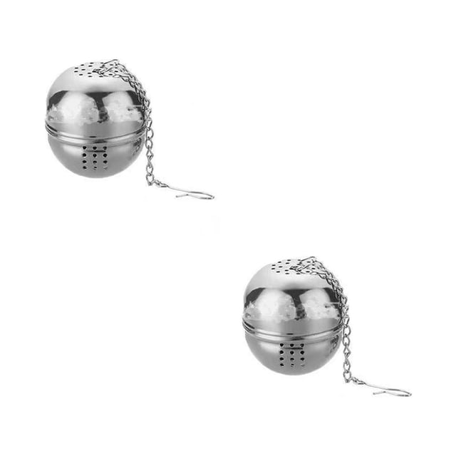 Oleegame 2PC Sink Drain Filter Cover Stainless Steel Mesh Tea Ball 1.5'' Tea Infuser Ball Strainer Tea Filter Strainer Tea Interval Diffuser For Loose Tea Steeper