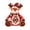 03# (Reindeer Storage Box), variant on Christmas Penguin Plush Figurine Storage Box with Heart Window Decorative Snack Container for Tabletop Holiday Home Decor