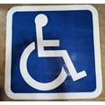 thumbnail image 6 of Handicap Symbol Preformed Pavement Marking, Parking Facility Stall Sign, Blue and White, 6 of 8