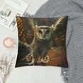 thumbnail image 2 of PHYHOO Throw Pillow Covers Handsome Flying Owl Square Pillowcases for Home Decor Sofa Car Bedroom Abstract Fire Clouds Background Animal Art Design Pillow Cases, 2 of 5