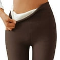 thumbnail image 2 of FAIWAD Fleece Lined Leggings for Womens Elastic High Waisted Pants Skinny Stretch Soft Pants, 2 of 4