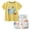 Z1-Light Yellow, variant on newwalpole Boys Short Sleeve Pajamas Kids Summer Pjs Children Pajamas White for Size 7-8 Years